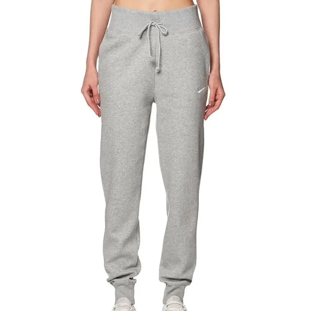 Nike Womens Phoenix Fleece High Rise Joggers Sweatpants XL Gray Lounge Cozy